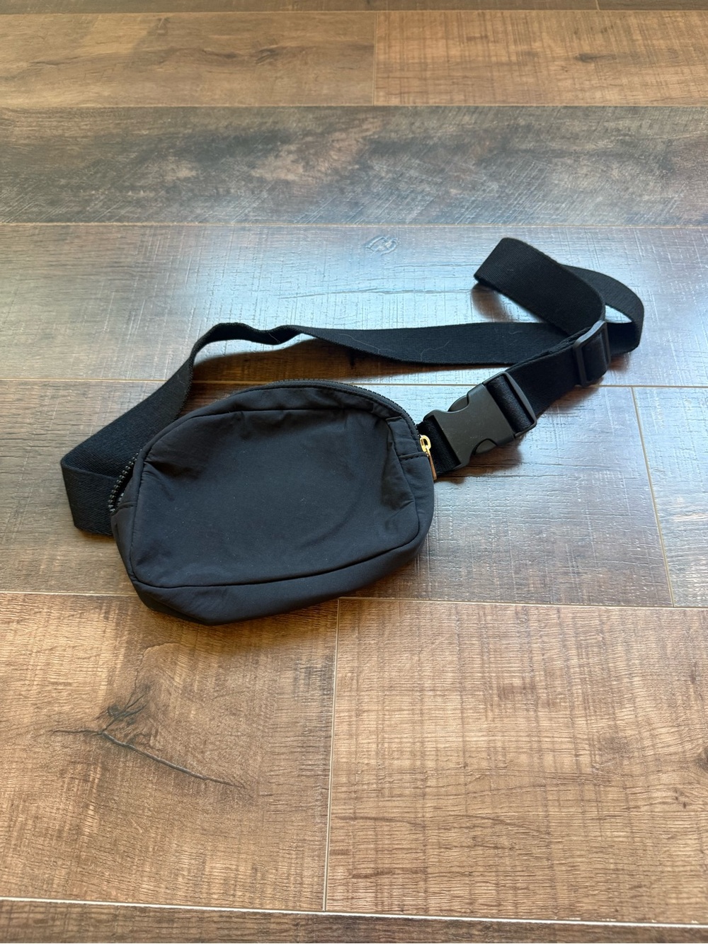 Black Crossbody Waist Pack - Minimal Everyday Bag